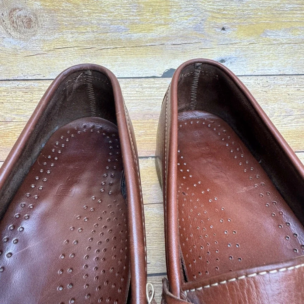 Dexter Tassel Loafers Men Size 11 Brown Leather Made In USA‎ Classic Ivy Preppy